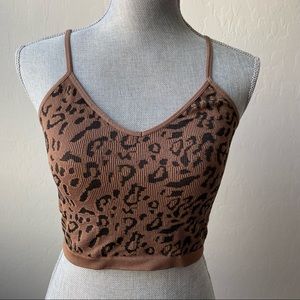 animal print bralette
